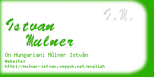 istvan mulner business card
